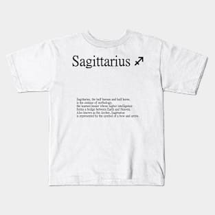 Sagittarius Zodiac Sign Kids T-Shirt